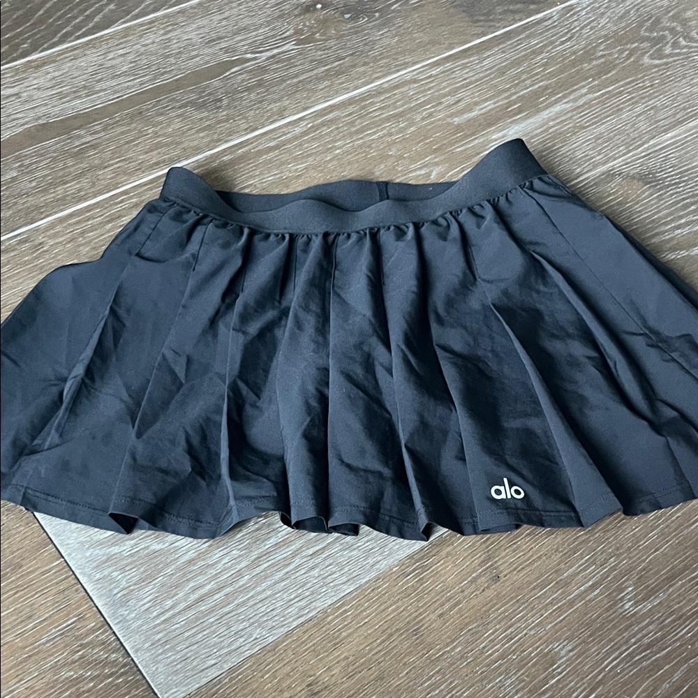 ALO Yoga Black pleated Skirt